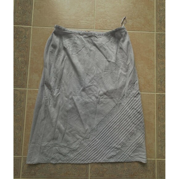 NORTON Studio linen blend midi skirt purple size M - Picture 1 of 7